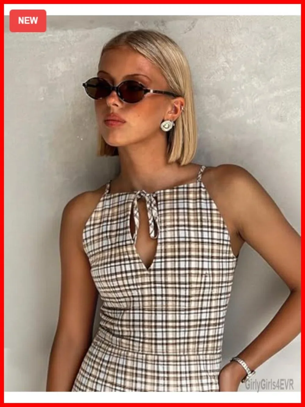 Retro Oval Acetate Sunglasses Women UV400 Protection